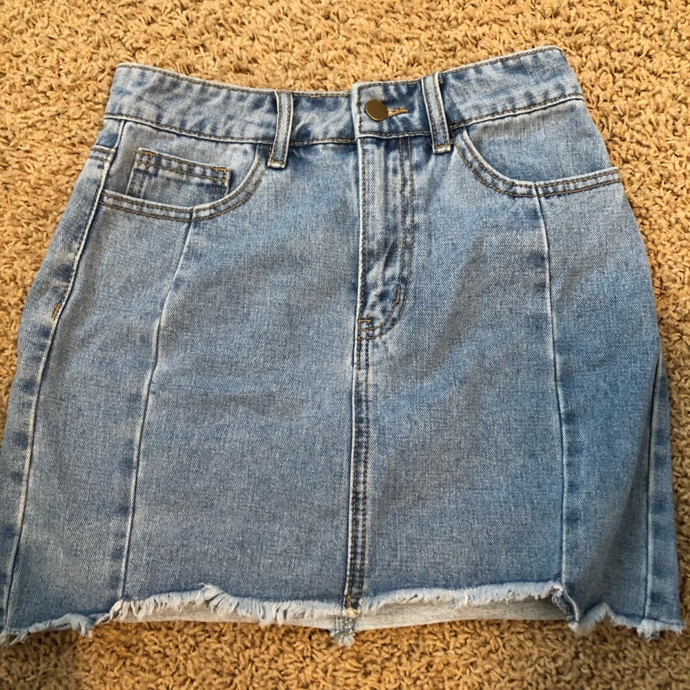 Forever 21 high waisted jean skirt